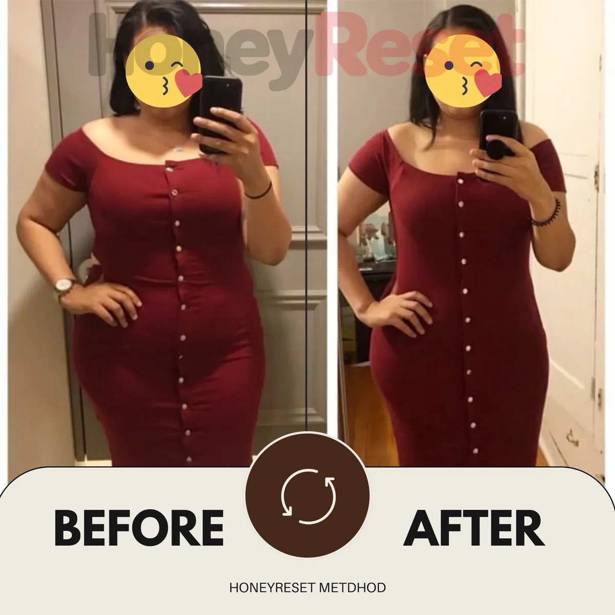 HoneyReset customer progress example